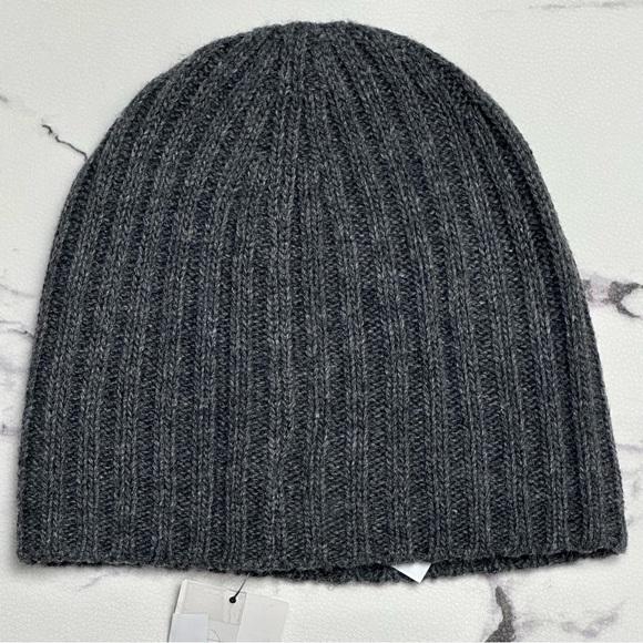 Polo Ralph Lauren Men’s Winter Beanie Hat Wool Blend Uncuffed Ribbed Gray NWT OS - Picture 4 of 16
